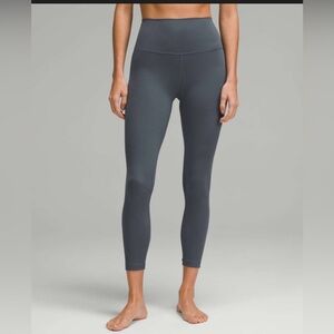 New Lululemon High Rise Align 25” Leggings Oil Grey size 14